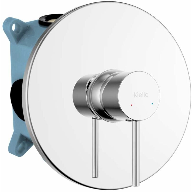 Oudee - Mitigeur encastré pour 1 sortie, avec corps d'encastrement, chrome 10215200 - Kielle