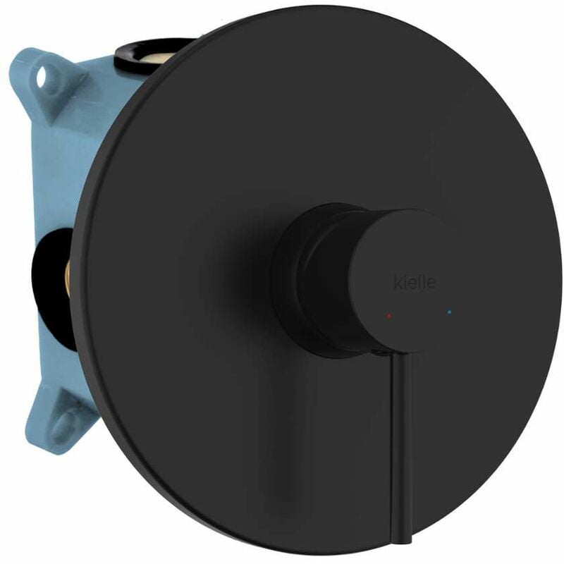 Oudee - Mitigeur encastré pour 1 sortie, avec corps d'encastrement, noir mat 10215204 - Kielle