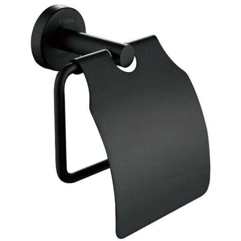 kielle Oudee - portarollos con tapa, negro mate 40402004