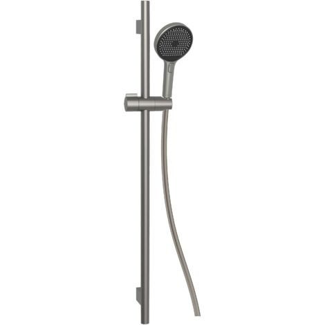 kielle Oudee - Set Handbrause, Stange und Schlauch, gun metal 20402SE43