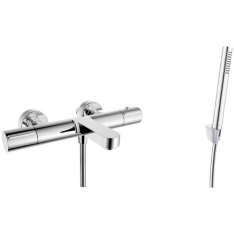 kielle Oudee - Thermostat-Wannenarmatur mit EcoSpare-Zubehör, Chrom 10302SNT90
