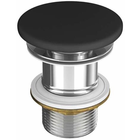 kielle Set di scarico - Piletta di scarico non chiudibile per lavabo, antracite 30901124