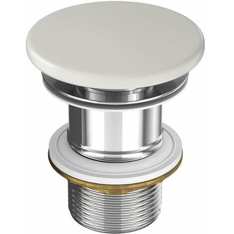 kielle Set di scarico - Piletta di scarico non chiudibile per lavabo, grigio 30901122