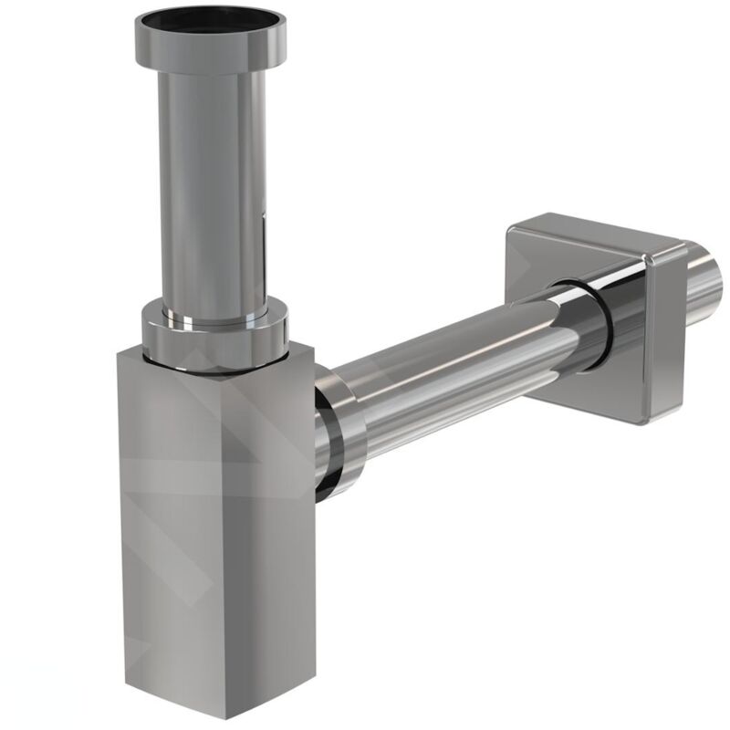 Siphons - Siphon pour lavabo, diamètre 32 mm, anguleux, métal 30901011 - Kielle