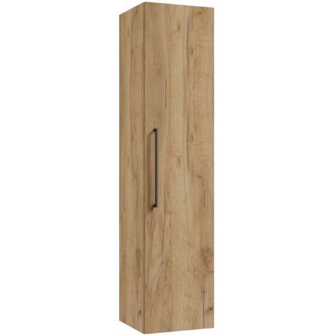 kielle Vega - Armario alto colgante, 140x33x33 cm, roble dorado 50218011