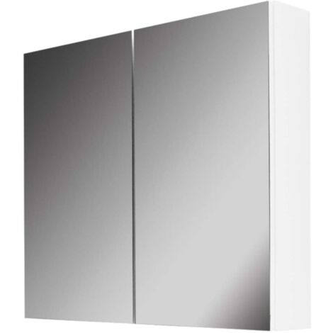 kielle Vega - Armario con espejo, 60x73x15 cm, blanco brillante 50118600