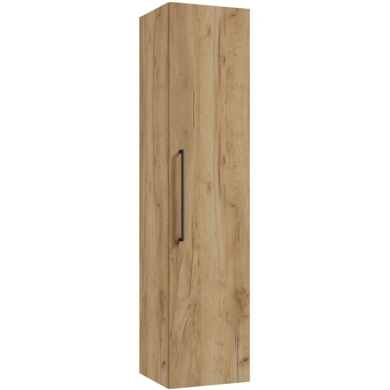 Vega - Armoire haute suspendue, 140x33x33 cm, chêne doré 50218011 - Kielle
