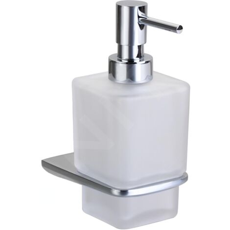 kielle Vega - Distributeur de savon avec support, verre mat / chrome 40118000