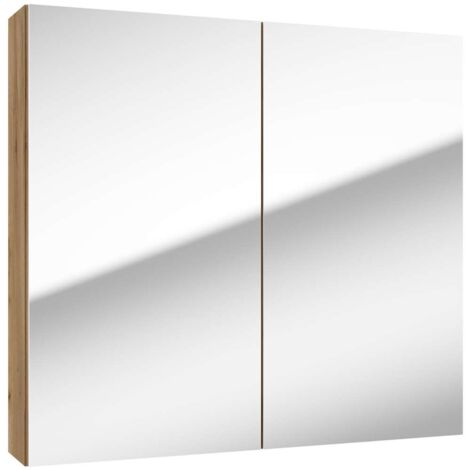 kielle Vega - Meuble avec miroir, 80x73x15 cm, chêne doré 50118801