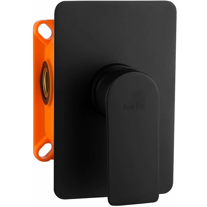 Vega - Mitigeur encastré pour 1 sortie, avec corps d'encastrement, noir mat 10218204 - Kielle