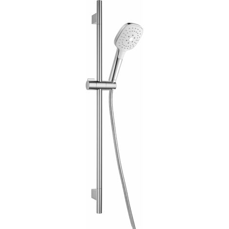 kielle Vega - Set tête de douche, barre et flexible, chrome / blanc 20418SE0