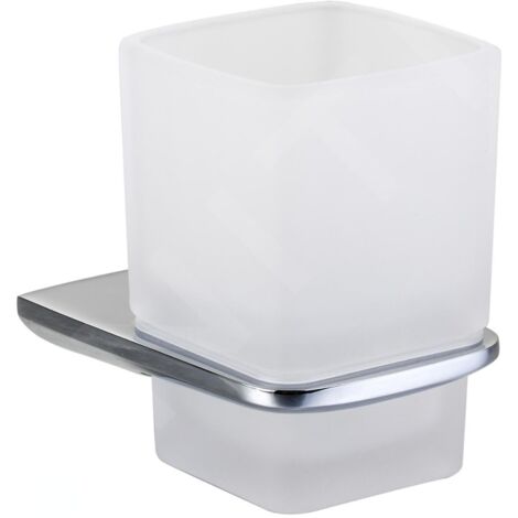 kielle Vega - Verre pour brosse à dents et dentifrice, verre mat / chrome 40018000