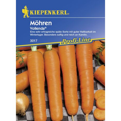 Kiepenkerl Möhre Vollenda -Lange rote stumpfe ohne Herz Vollenda ca. 6 lfd. Meter Gemüsesamen