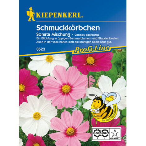 Kiepenkerl Schmuckkörbchen Sonata Cosmos bipinnatus, Inhalt ca. 40 Pflanzen Blumensamen