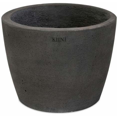KIINI Beton-Outdoor-Topfblumen-Blumenständer für den Innenbereich - Garten L Graphit