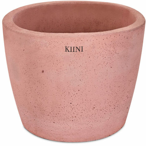 KIINI Beton-Outdoor-Topfblumen-Blumenständer für den Innenbereich - Garten L Rosa