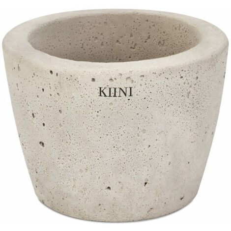 KIINI Beton-Outdoor-Topfblumen-Blumenständer für den Innenbereich - Garten M Beige