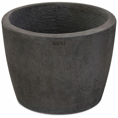 KIINI Beton-Outdoor-Topfblumen-Blumenständer für den Innenbereich - Garten XL Graphit