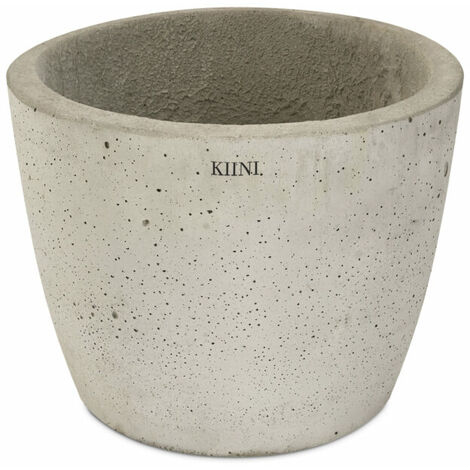 KIINI Beton-Outdoor-Topfblumen-Blumenständer für den Innenbereich - Garten XL Grau