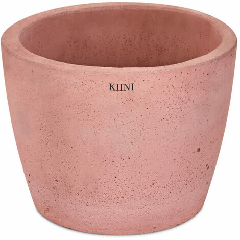 KIINI Beton-Outdoor-Topfblumen-Blumenständer für den Innenbereich - Garten XL Rosa