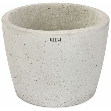 KIINI Beton-Outdoor-Topfblumen-Blumenständer für den Innenbereich - Garten XL Weiß