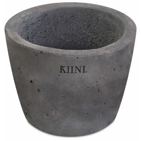 KIINI Beton-Outdoor-Topfblumen-Blumenständer für den Innenbereich - Garten XS Graphit