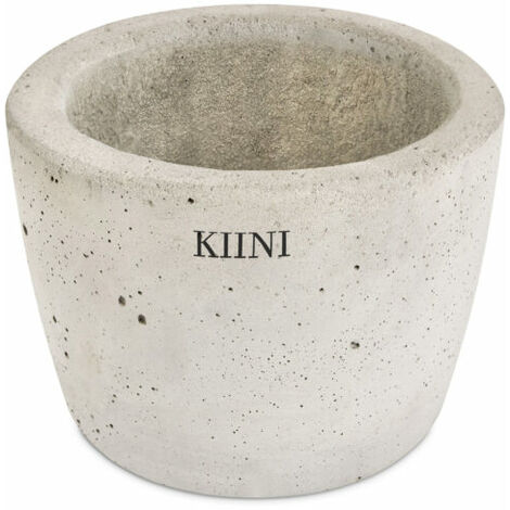 KIINI Beton-Outdoor-Topfblumen-Blumenständer für den Innenbereich - Garten XS Grau