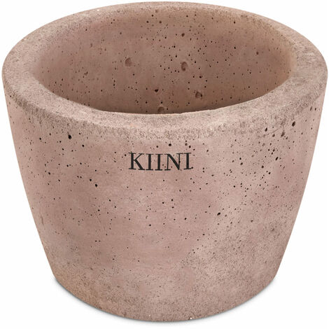 KIINI Beton-Outdoor-Topfblumen-Blumenständer für den Innenbereich - Garten XS Schokolade