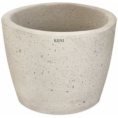 KIINI Beton-Outdoor-Topfblumen-Blumenständer für den Innenbereich - Garten XXL Beige