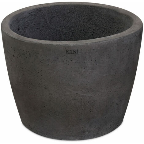 KIINI Beton-Outdoor-Topfblumen-Blumenständer für den Innenbereich - Garten XXL Graphit