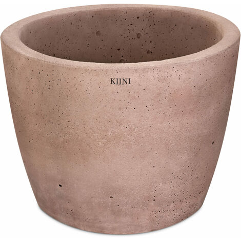 KIINI Beton-Outdoor-Topfblumen-Blumenständer für den Innenbereich - Garten XXL Schokolade