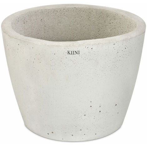 KIINI Beton-Outdoor-Topfblumen-Blumenständer für den Innenbereich - Garten XXL Weiß