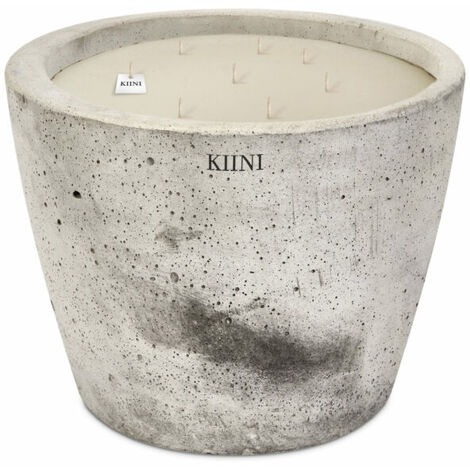 KIINI Betonkerze Sojawachs Modernes Design L Marmor