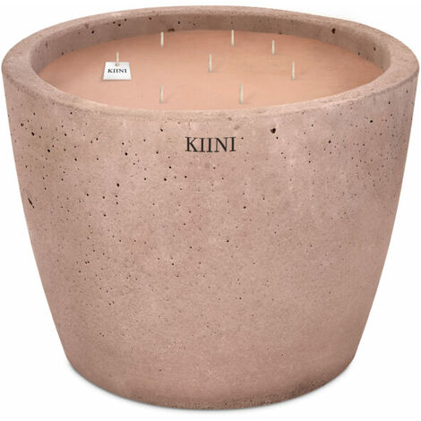 KIINI Betonkerze Sojawachs Modernes Design L Schokolade