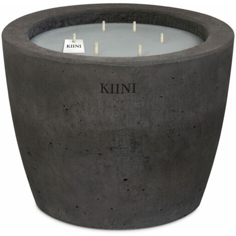 KIINI Betonkerze Sojawachs Modernes Design M Graphit