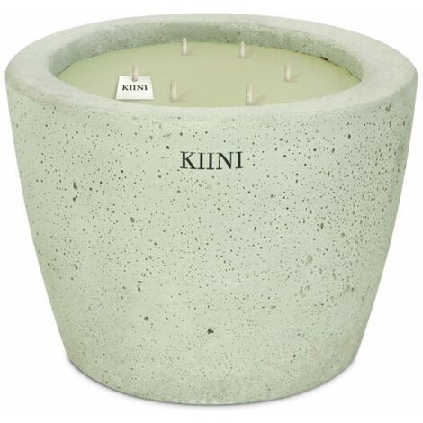 KIINI Betonkerze Sojawachs Modernes Design M Pistazie