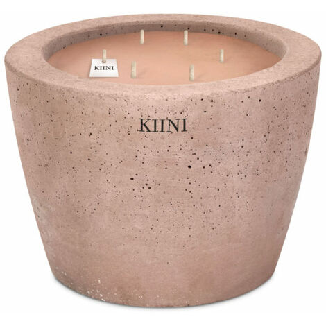 KIINI Betonkerze Sojawachs Modernes Design M Schokolade