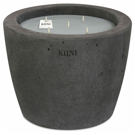 KIINI Betonkerze Sojawachs Modernes Design S Graphit