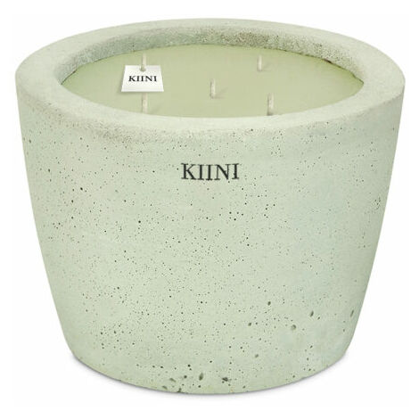 KIINI Betonkerze Sojawachs Modernes Design S Pistazie