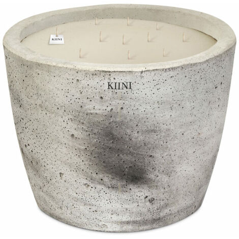 KIINI Betonkerze Sojawachs Modernes Design XL Marmor