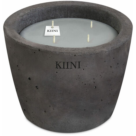 KIINI Betonkerze Sojawachs Modernes Design XS Graphit