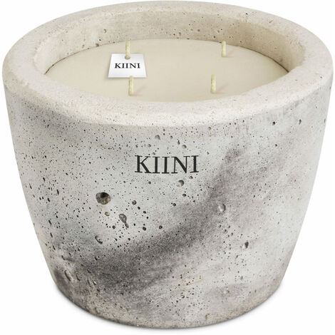 KIINI Betonkerze Sojawachs Modernes Design XS Marmor