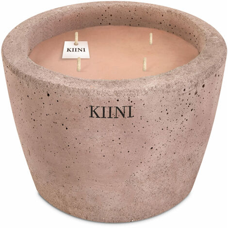 KIINI Betonkerze Sojawachs Modernes Design XS Schokolade