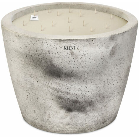 KIINI Betonkerze Sojawachs Modernes Design XXL Marmor
