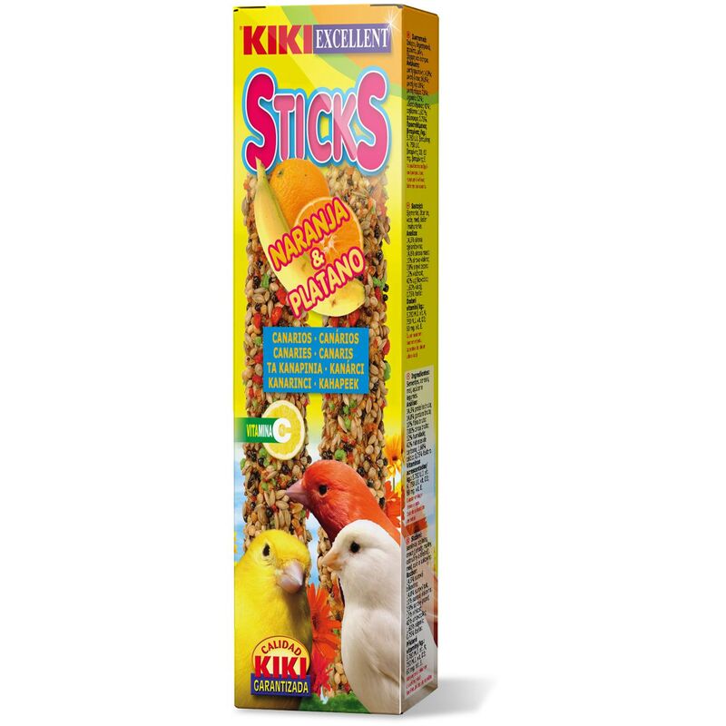 

Barritas Sticks de Platano-Naranja Canario 2uds - Kiki