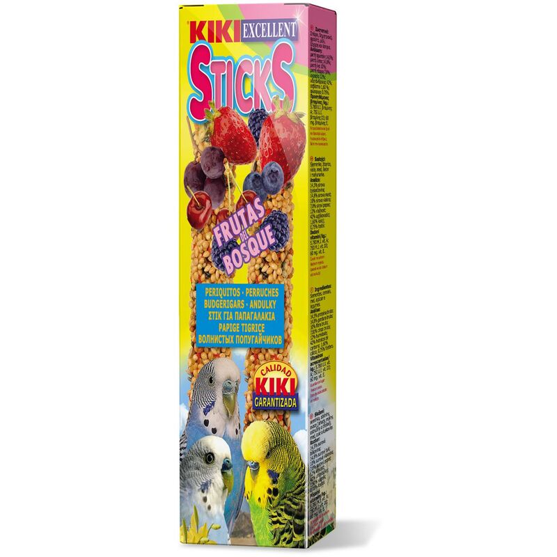 

Barritas Sticks Frutas Del Bosque Periquito 2uds - Kiki