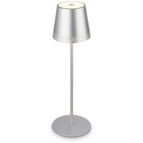 Kiki LED Lampada da tavolo a batteria 38 cm 2,6W 280lm 3000K cromo
