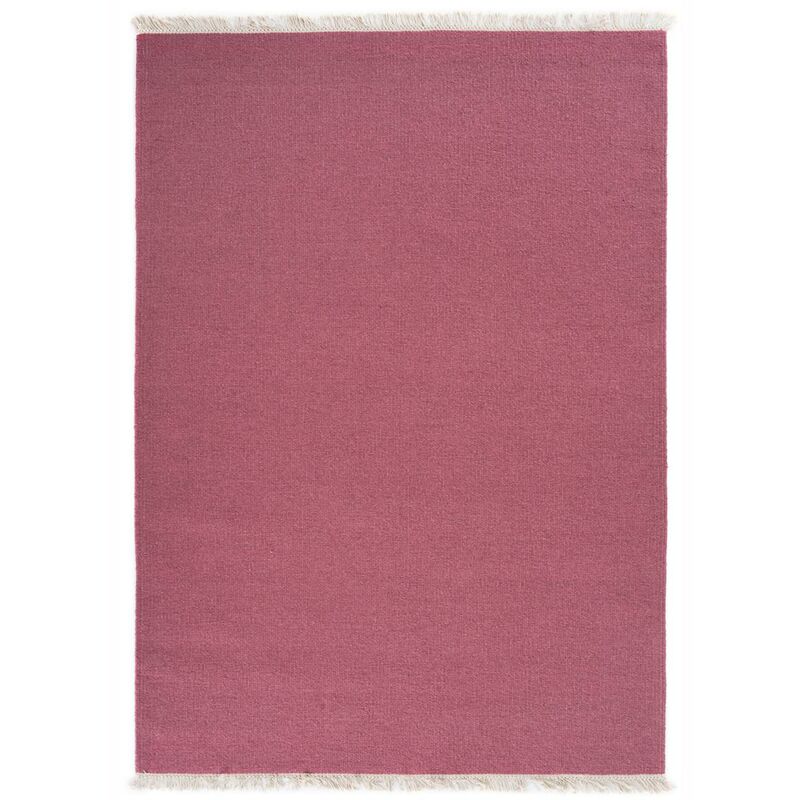

Dezenco - Alfombra de arco iris kilim en lana verde - Rose