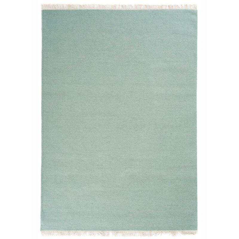 

Alfombra de arco iris kilim en lana verde - Vert
