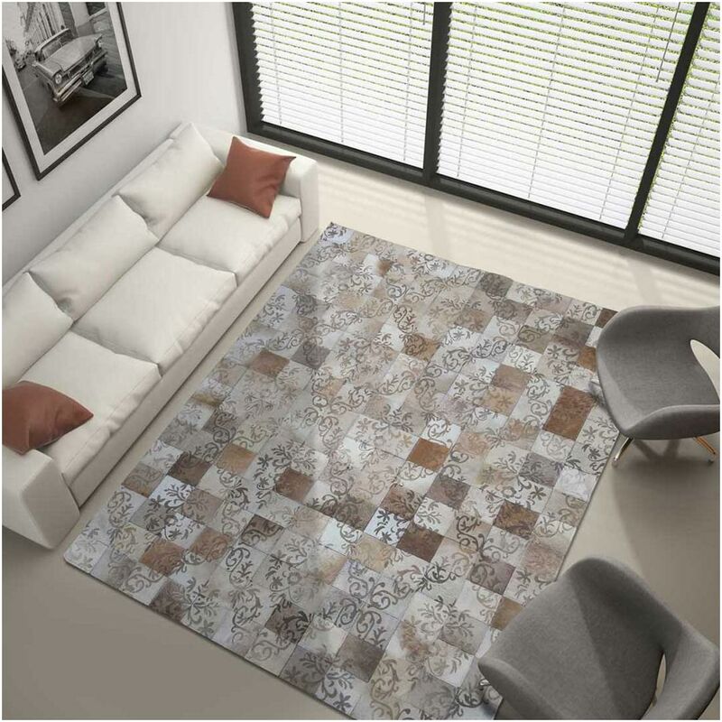 

Kilim alfombra 80x150 cm rectangular Brown ELIZ Salón de Sesiones cosido a mano - Marron